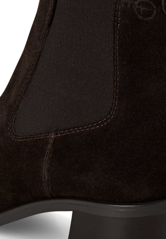Tamaris - Core - Enkellaarsjes - Bruin - Blokhak - 14 cm Schachthoogte