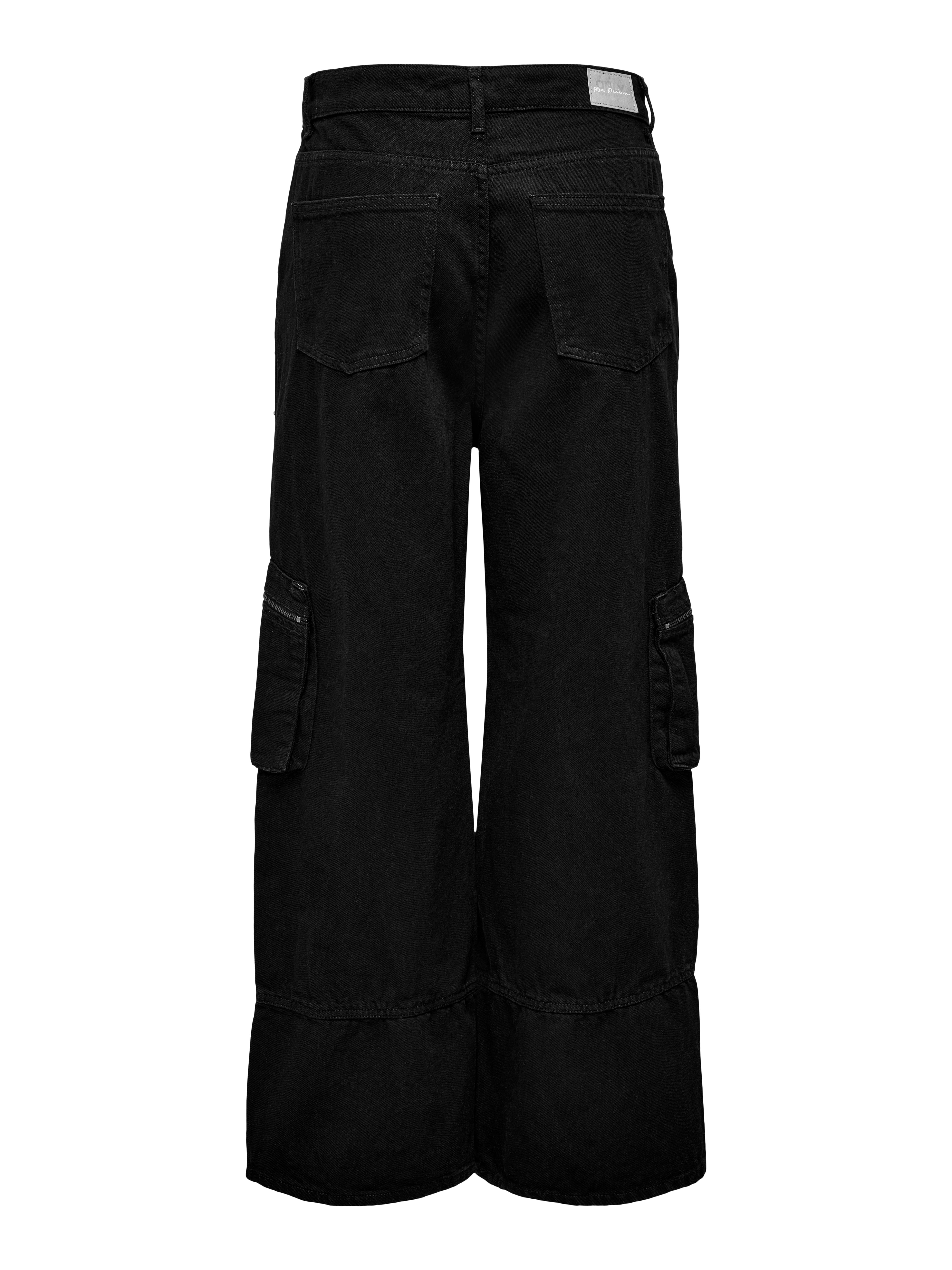 ONLCARO Mittlere Taille Karotte, locker geschnitten Jeans Black Denim