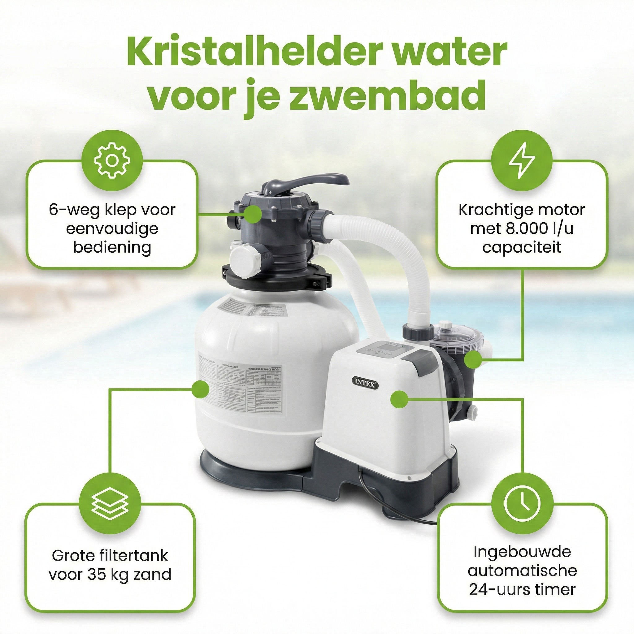 Intex SX2800 8000 l/u zandfilterpomp