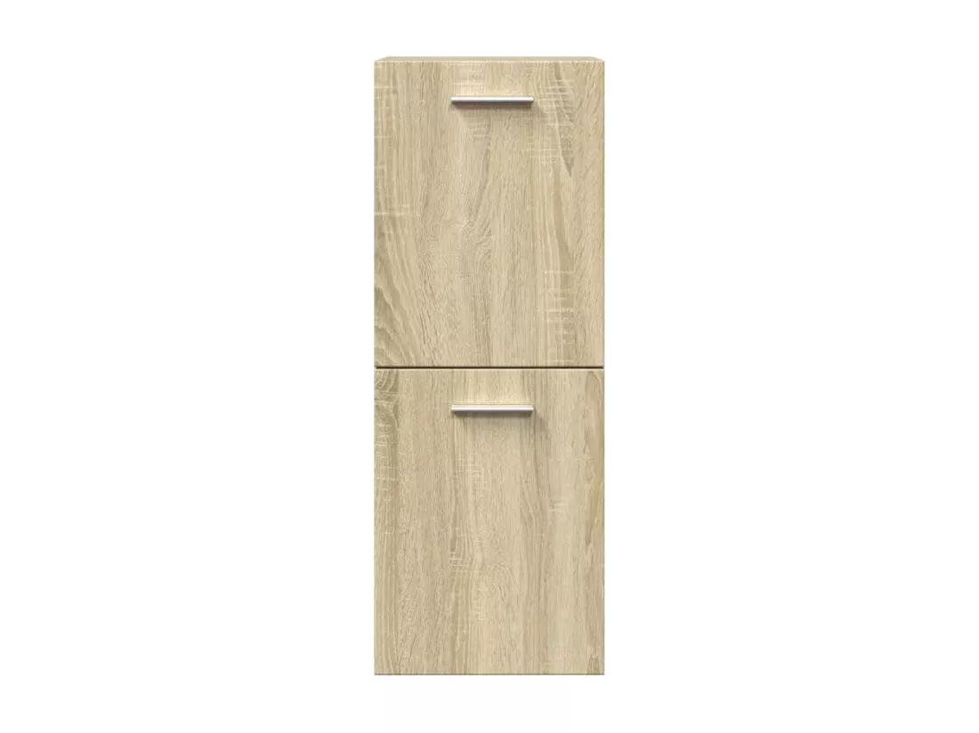 Ensemble de meubles de salle de bain 4 pcs chêne sonoma
