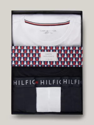 Conjunto de presente com 5 peças: Cuecas e camisetas TH Original