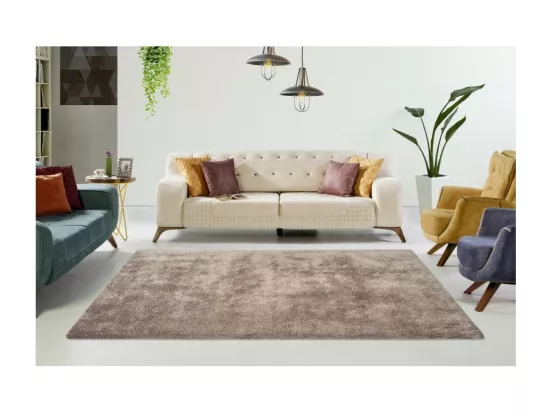 Tapis 150x80 cm – Design C005D coloris taupe – Élégance et confort pour votre intérieur