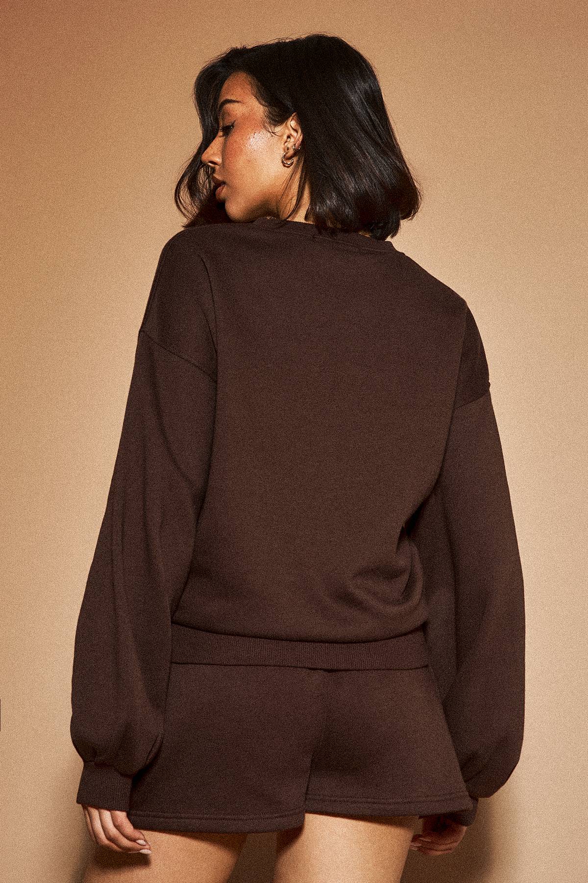 Sweat-shirt Col Rond Ample Dsgn Studio