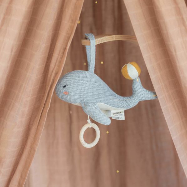 Baby Bello Wally The Whale Muziekmobiel - Sandshell
