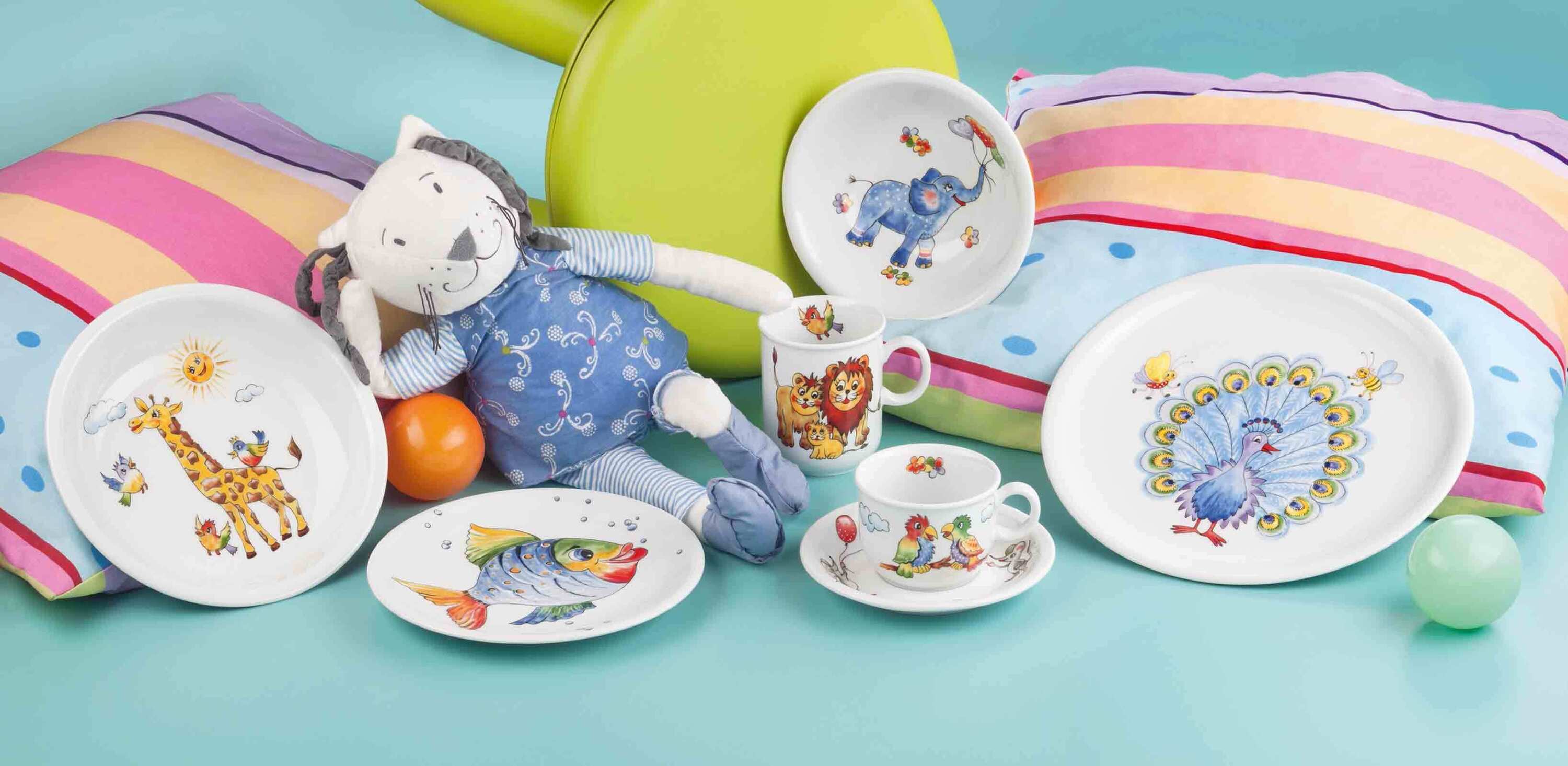 Seltmann Weiden Kindergeschirr Set Compact Bunte Tierwelt