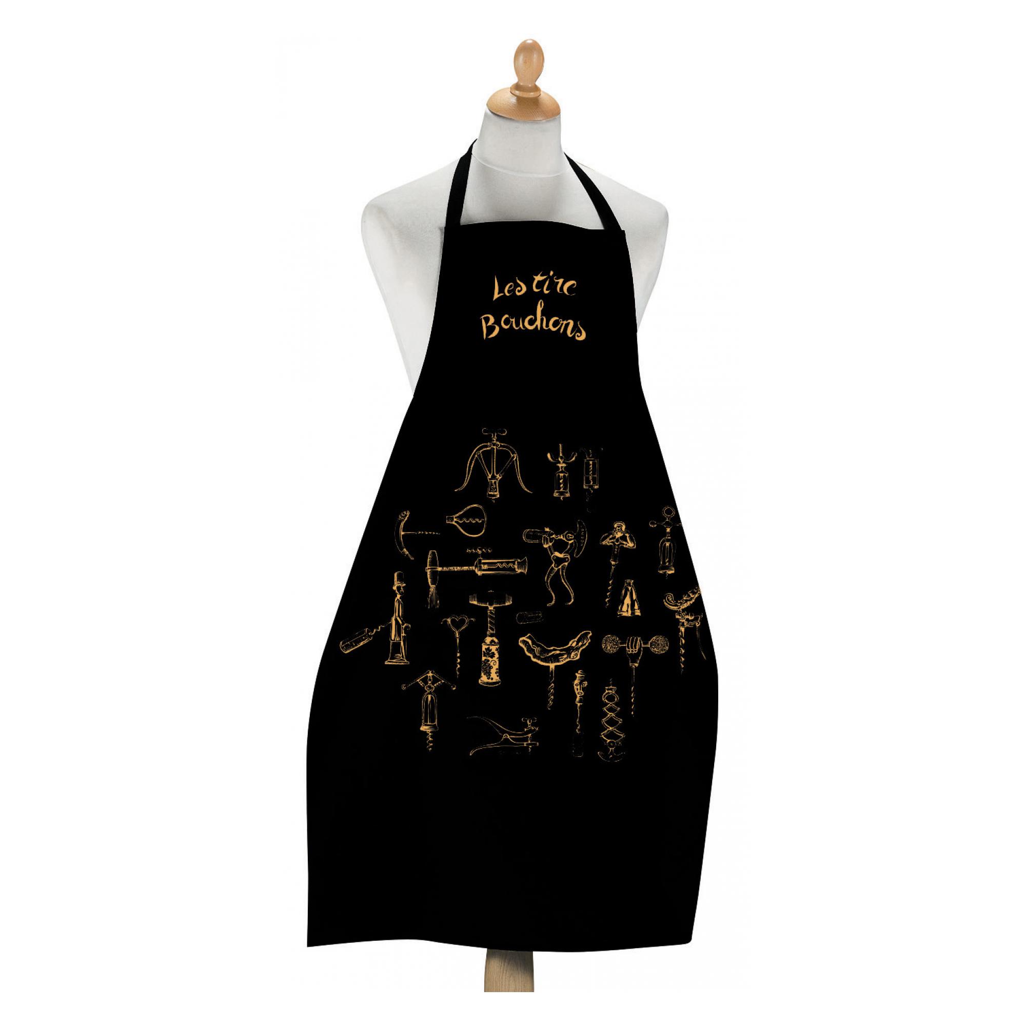 Grand tablier de cuisine les tire-bouchons