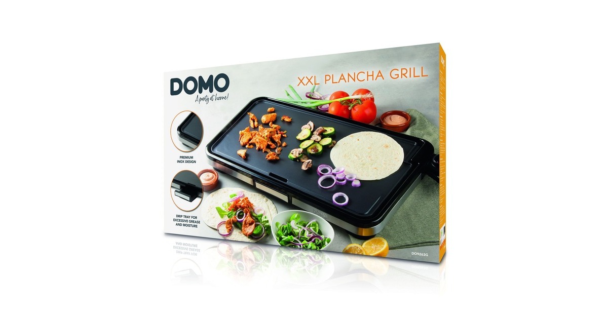 DomoPlancha Grill XXL DO9263G elektrische bakplaat