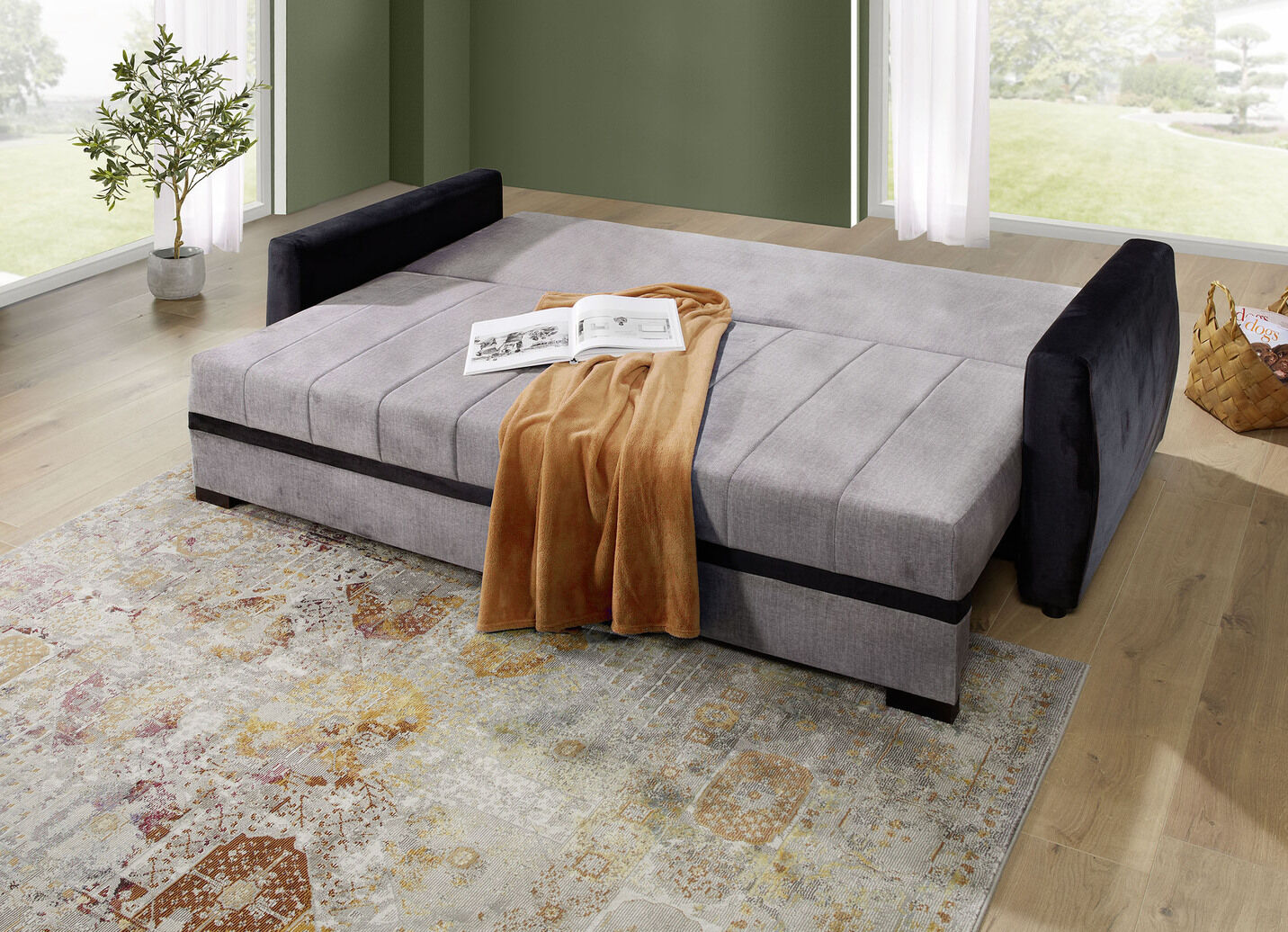 Schlafsofa mit Bettkasten