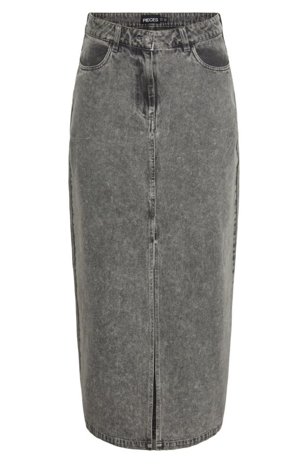 Pieces Pcdanu Long Denim Skirt