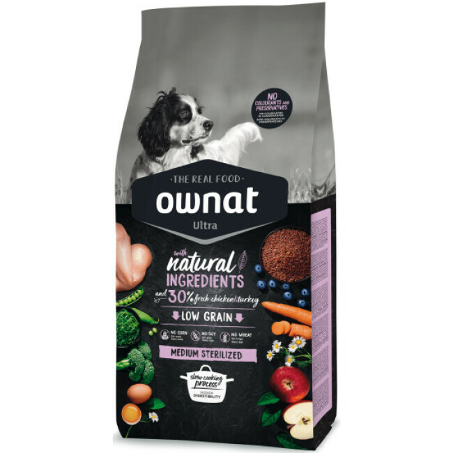Croquettes Ownat Ultra Sterilized Medium pour chien adulte stérilisé
