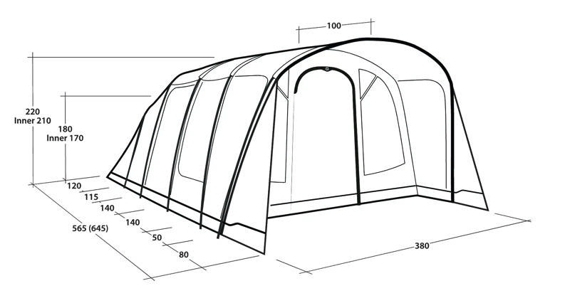 Outwell Denver 6 Tunnelzelt für 6 Personen
