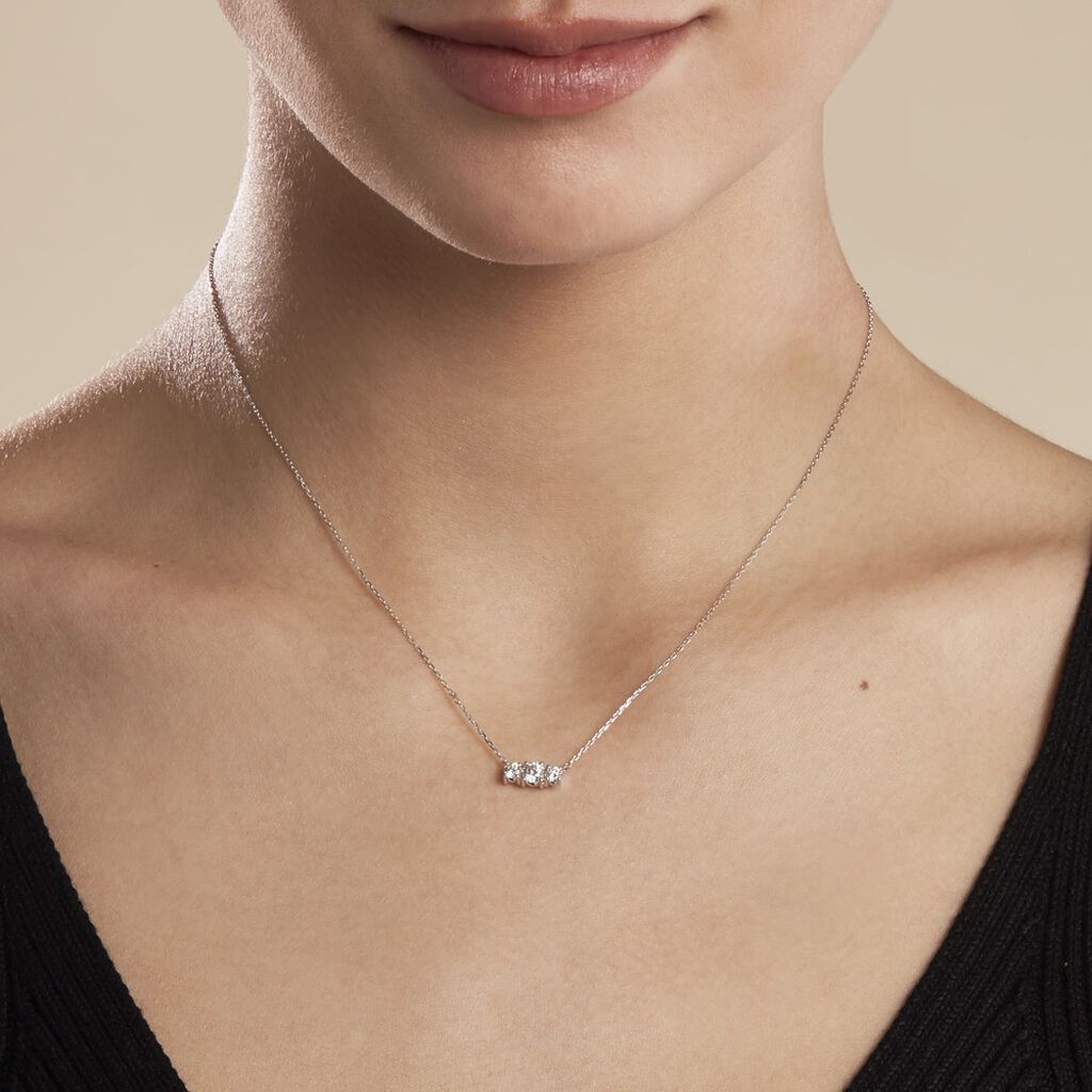 Collier Or Blanc Sabine Diamants