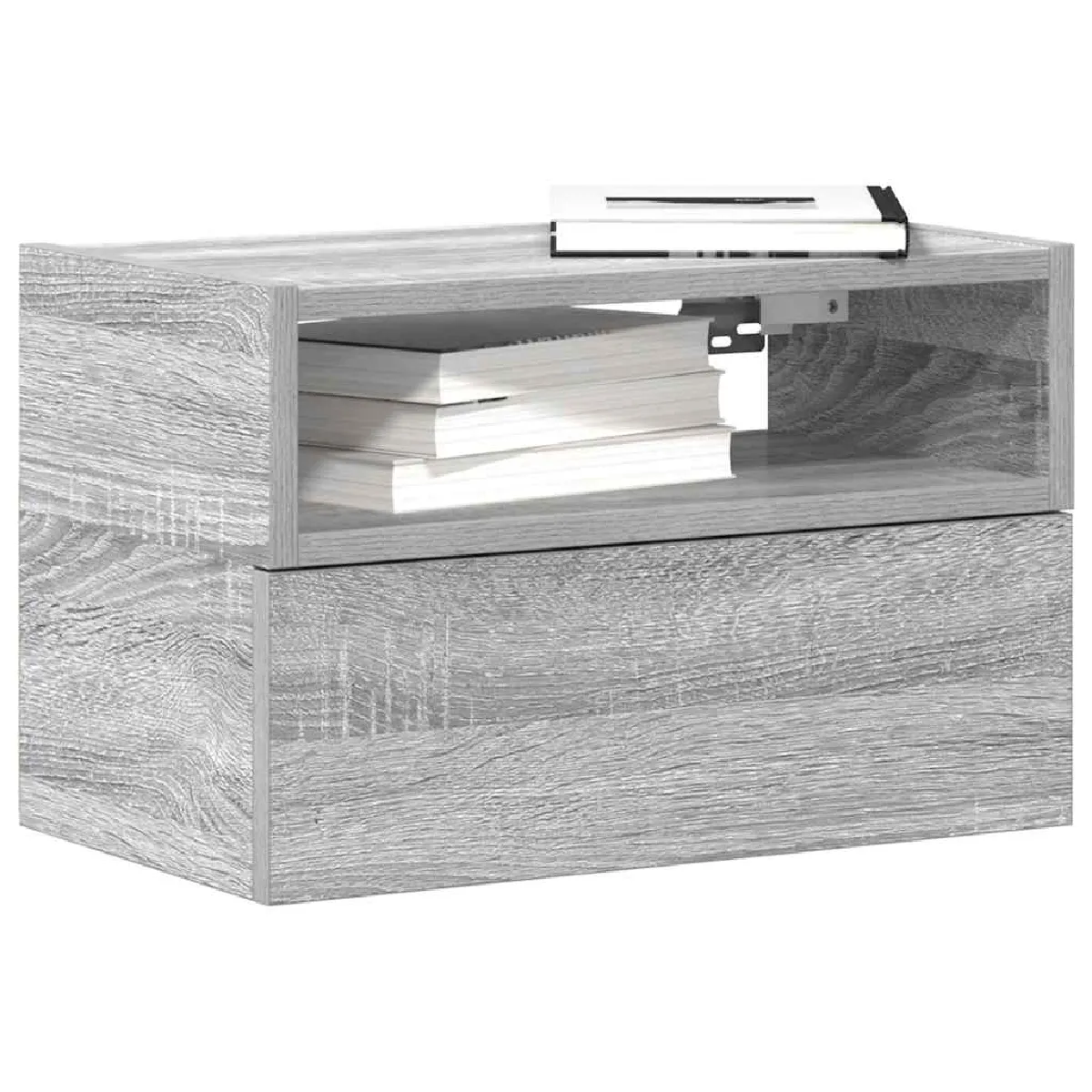 Tables de chevet murales vidaXL 2 pcs - Sonoma gris