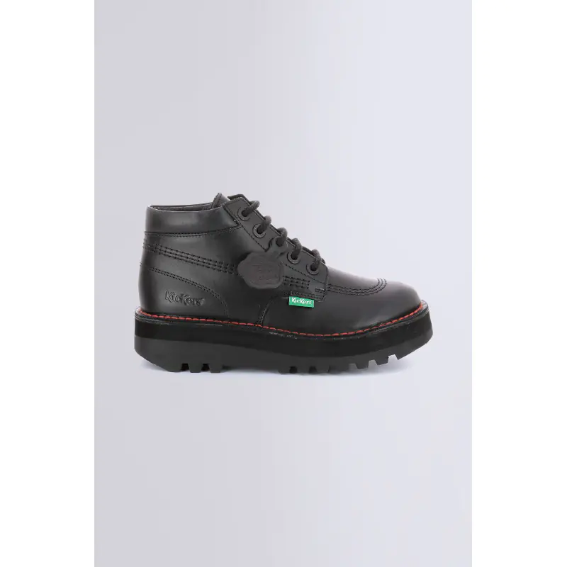 KICKPLATFORM NOIR BOTTINES Cuir Femme
