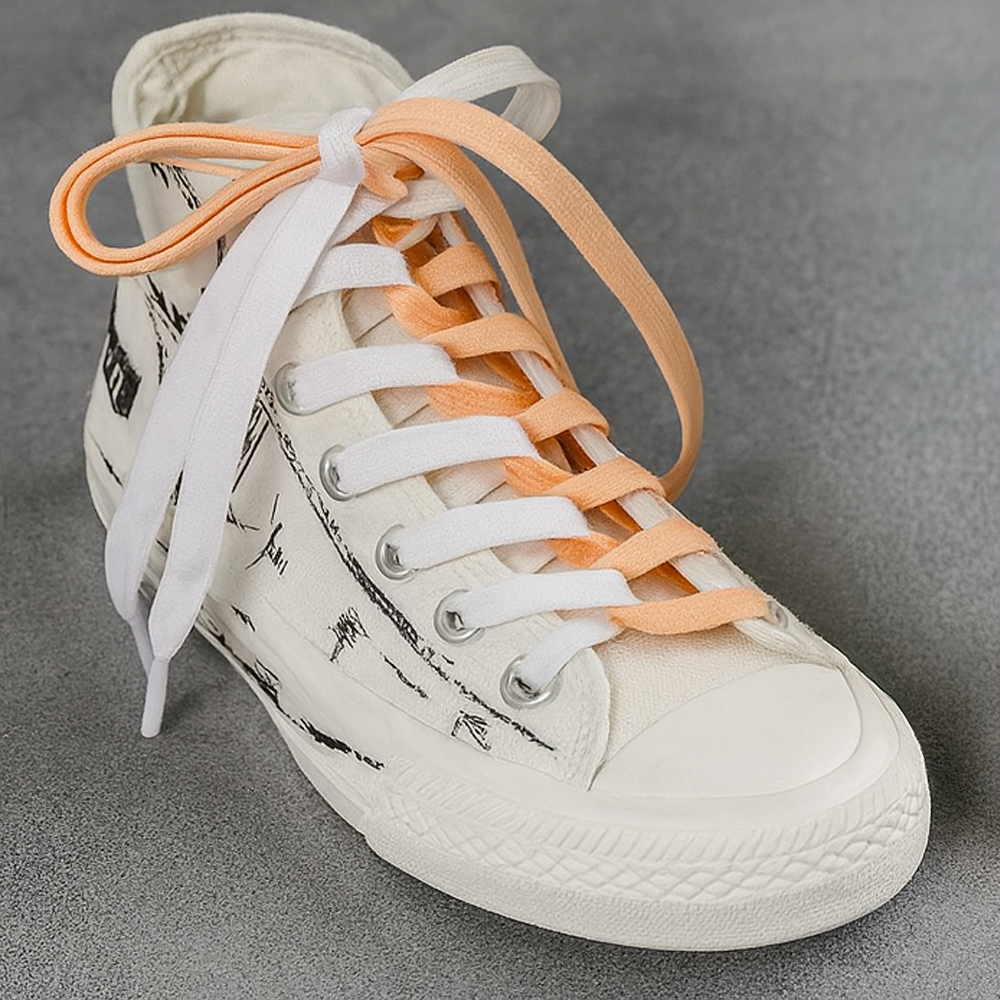 (1 Paar) 100cm Flache Schnürsenkel Klassische Sneaker Schuhbändel - Rot