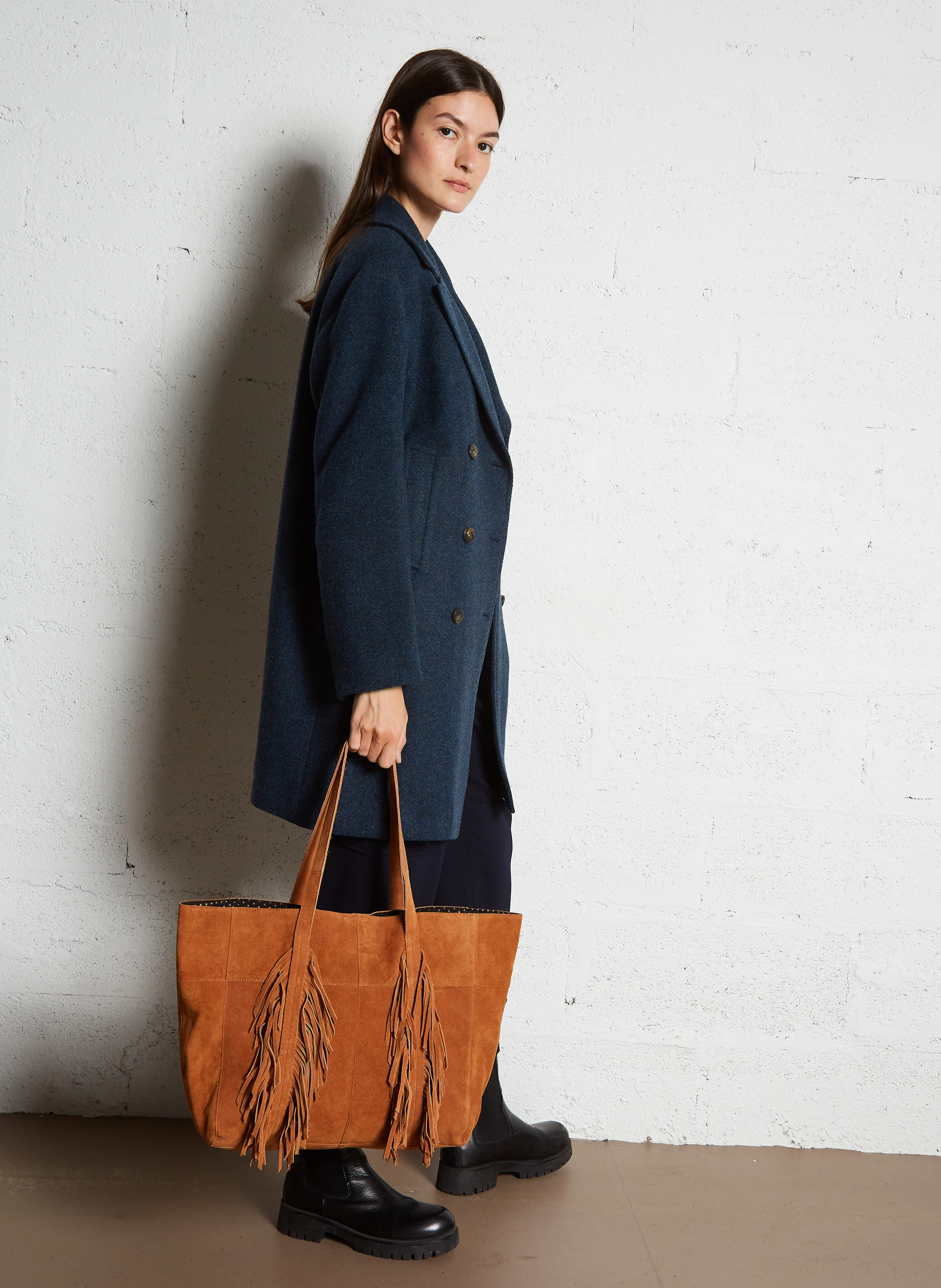 NINA - Cabas en cuir| Doré