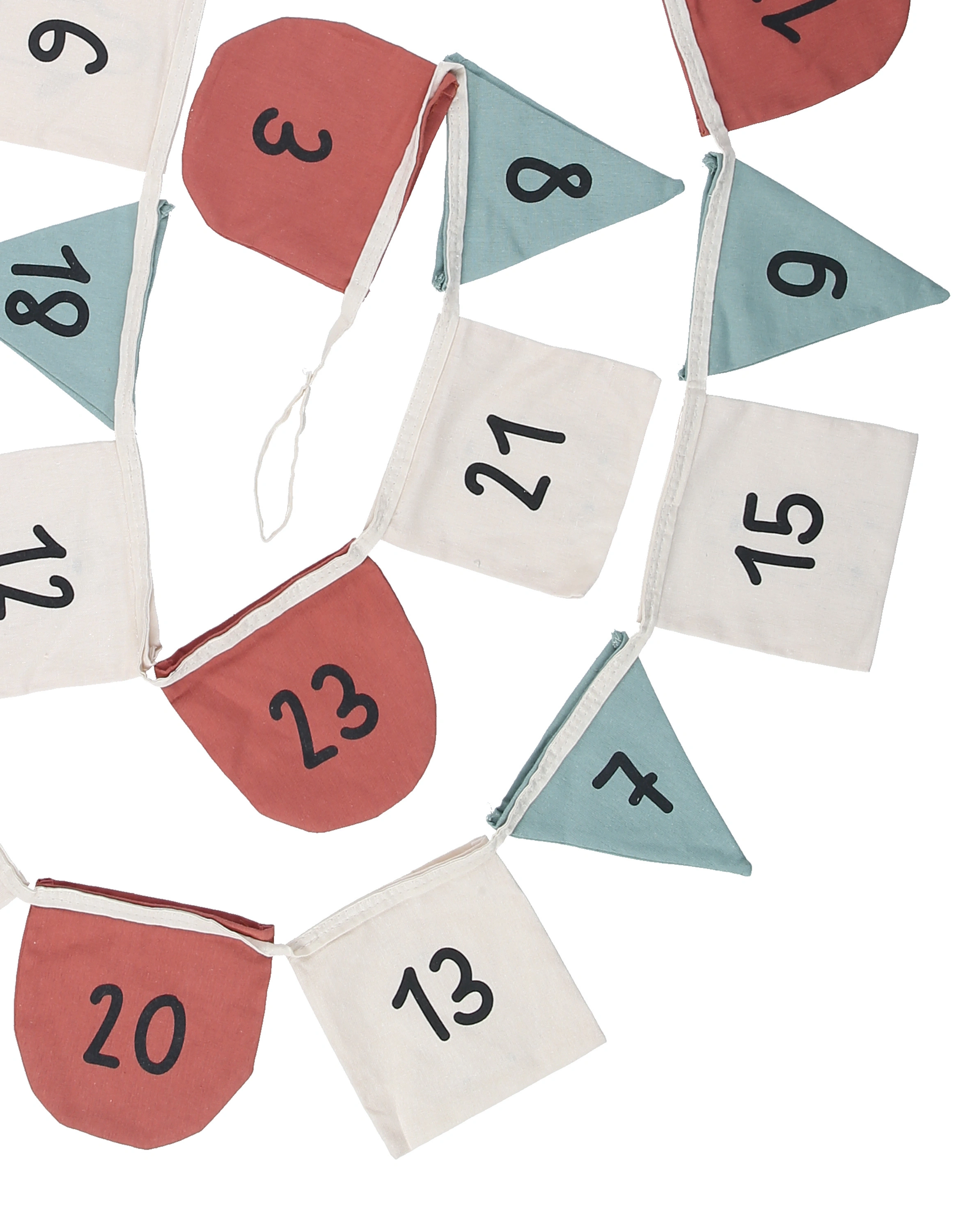 Adventskalender WENDE-WIMPELKETTE (3,2m) befüllbar