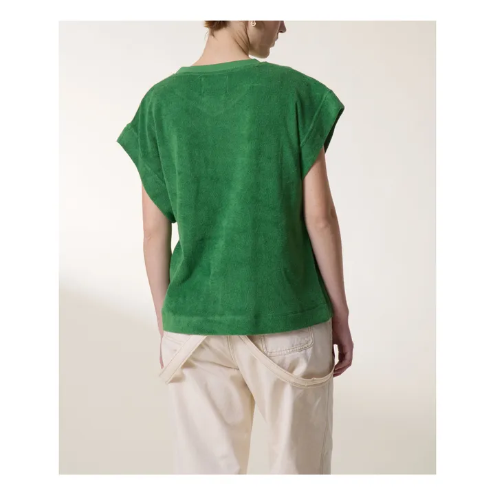 Leon & Harper T-Shirt Dede Eponge Coton Bio | Vert
