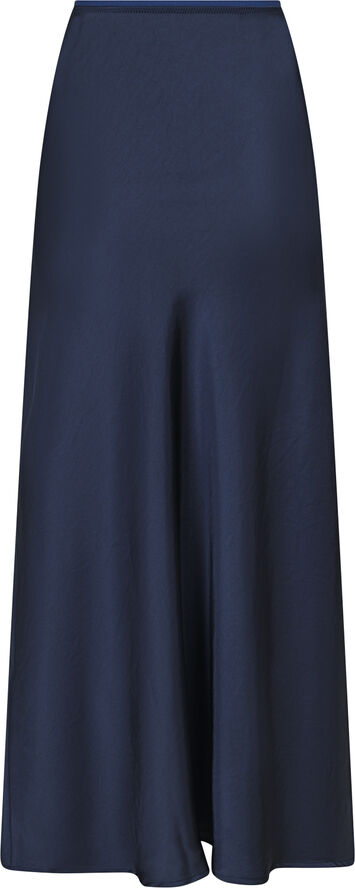 Neo Noir Vicky Heavy Sateen Skirt Midnight blue