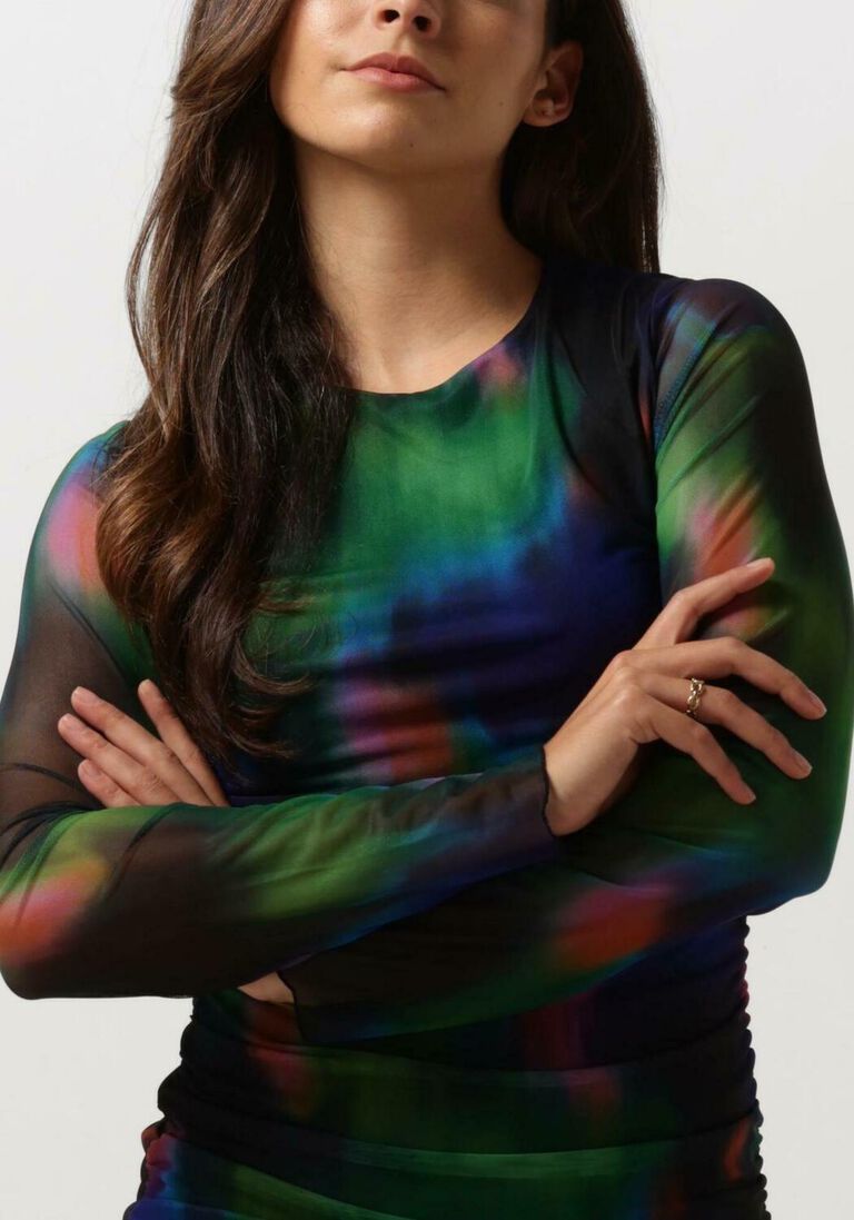 ENVII multi envii mini jurk enraven ls mini dress aop 7042