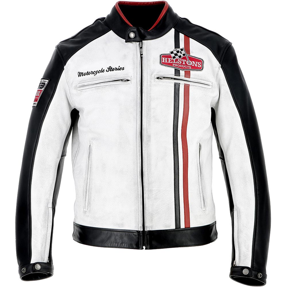 Helstons - Blouson Jay Motul Noir / Blanc