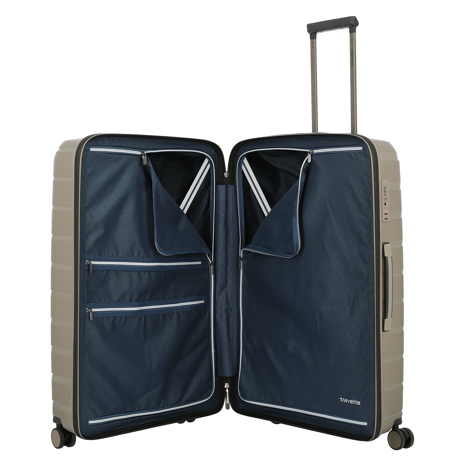 Travelite Air Base 4 Wiel Trolley L champagne metallic