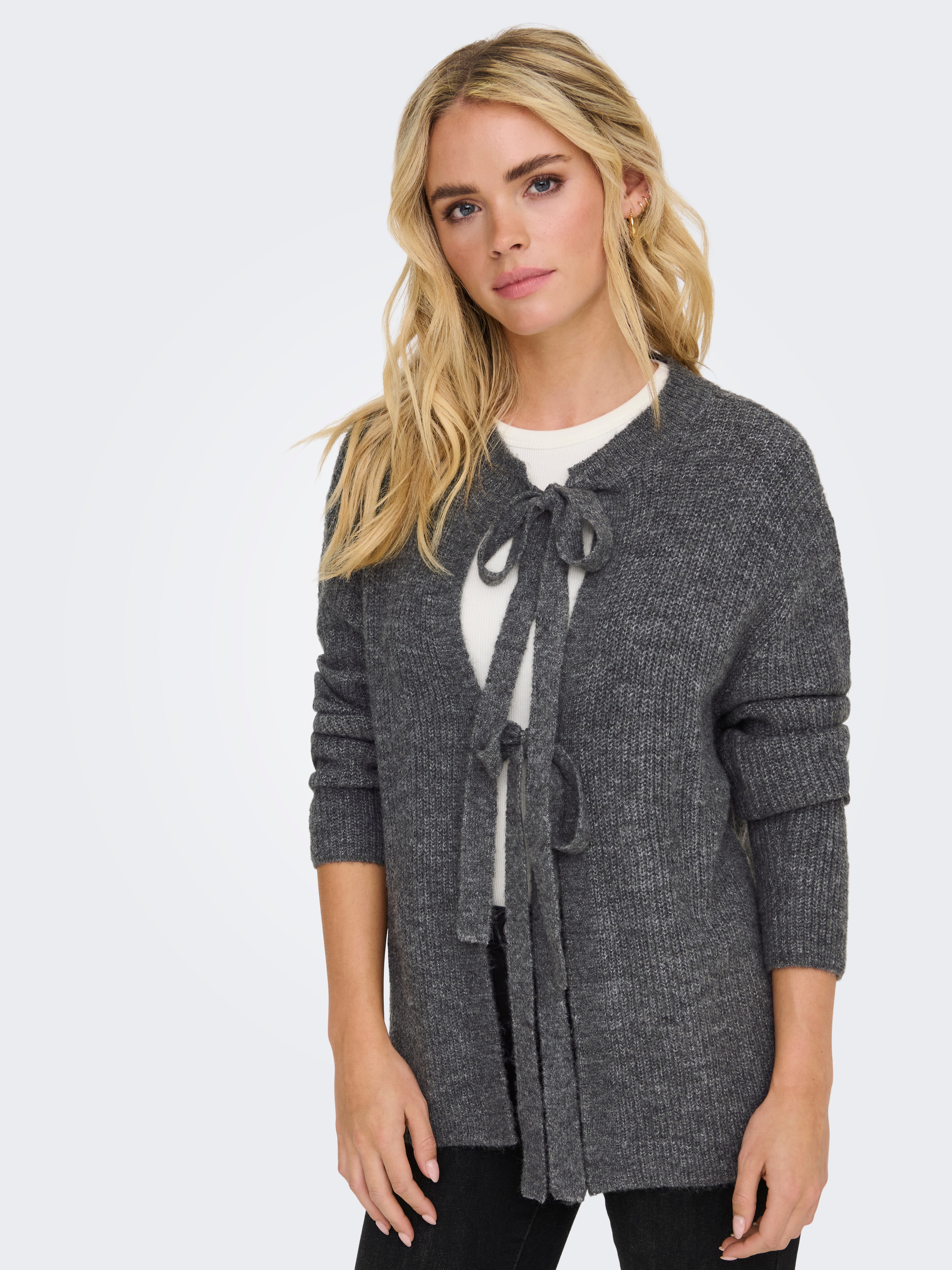 JDYDREA Strickjacke Dark Grey Melange