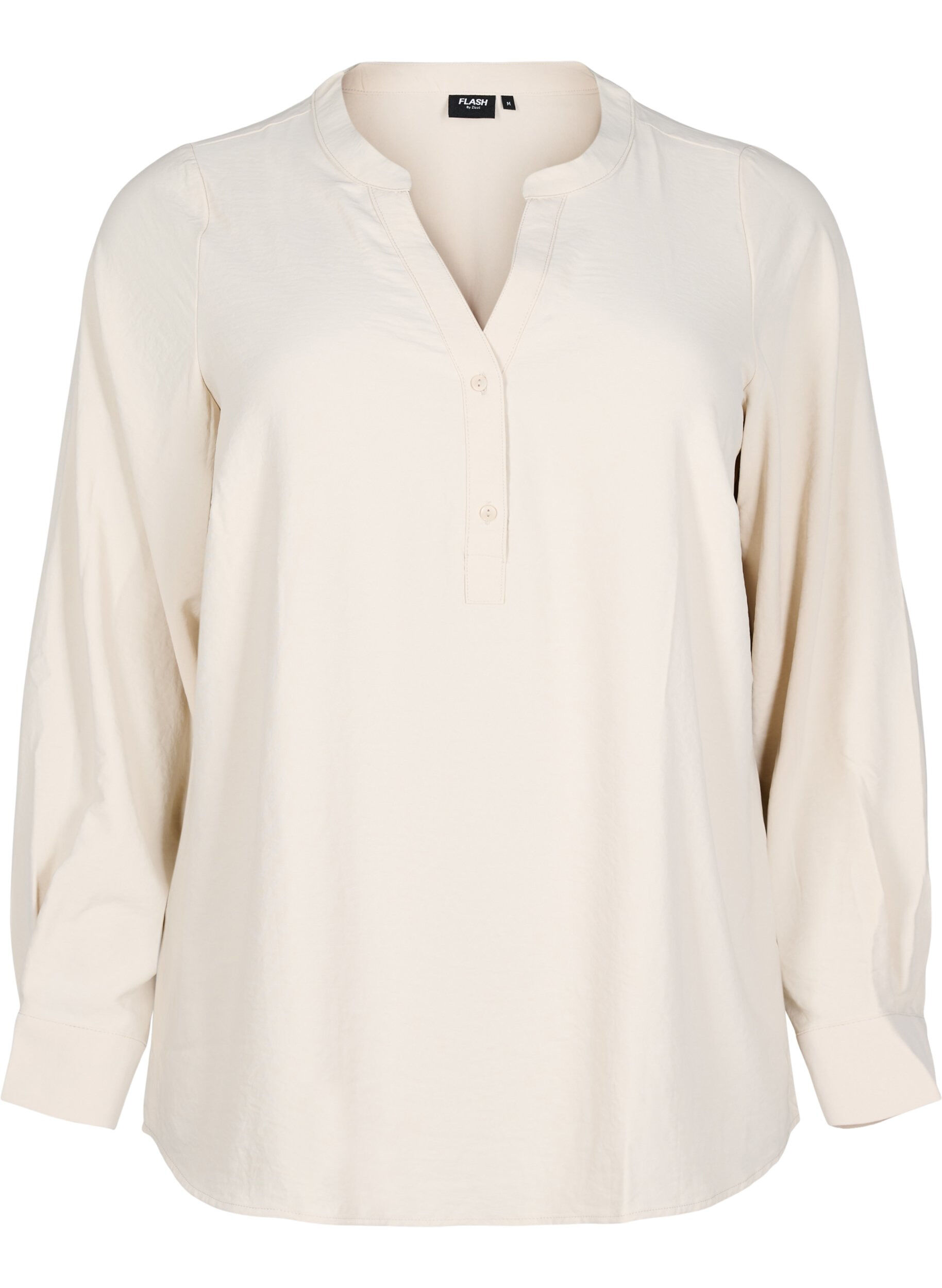 FLASH - Skjortebluse med lange ærmer
