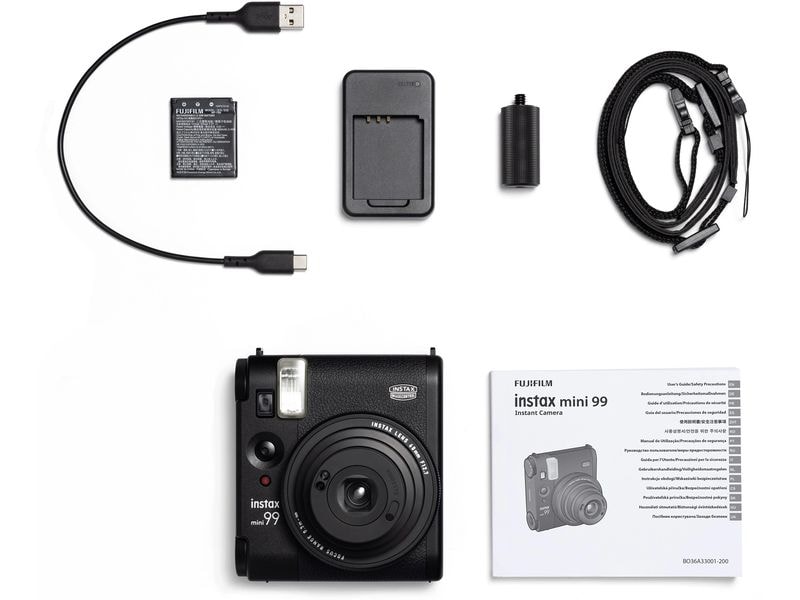 Fujifilm Fotokamera Instax Mini 99 Schwarz Analog-Sofortbildkamera