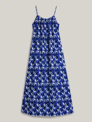 Vestido longo Tommy Hilfiger x Vacation com estampa floral e alças finas
