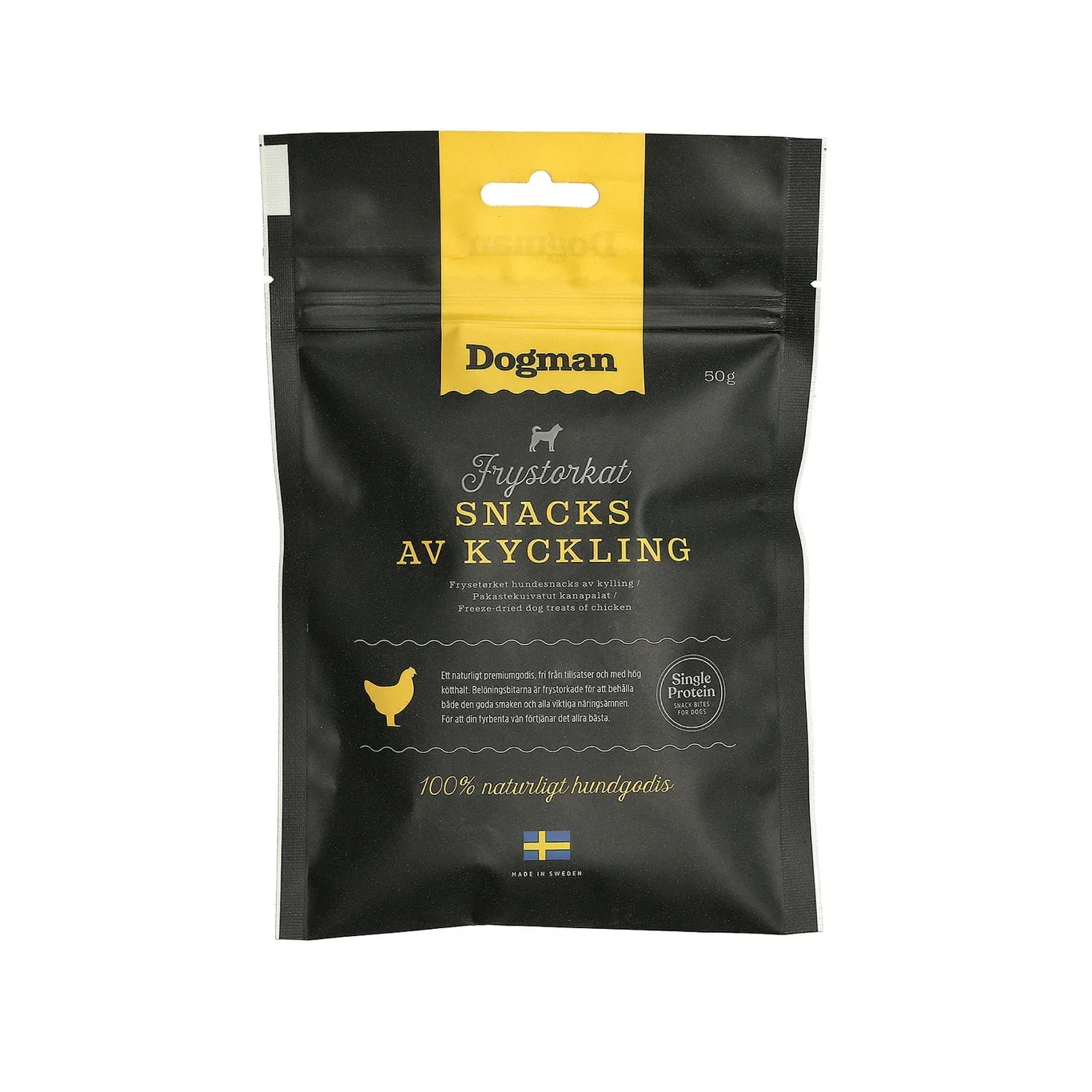 Dogman Frysetørket snacks av kylling Dogman