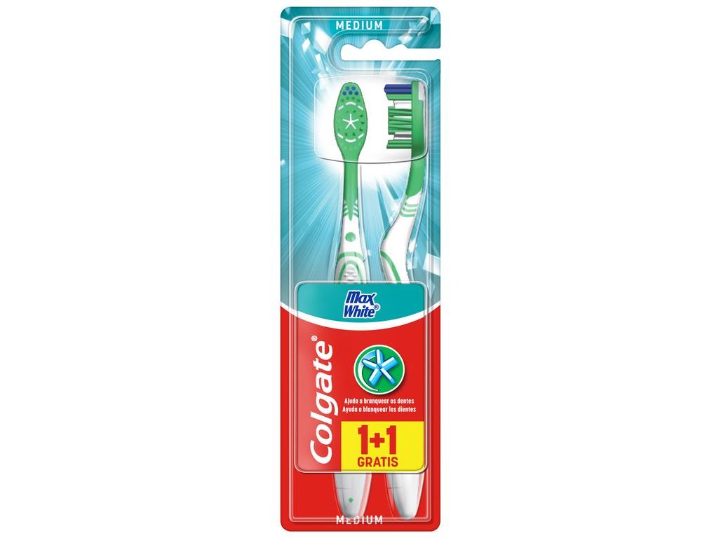 ESCOVA DE DENTES COLGATE MAX WHITE MEDIA PACK 2