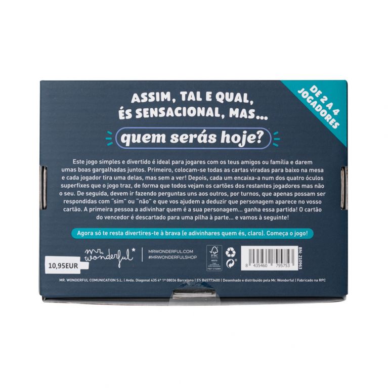 Jogo De Cartas Quem Sou Eu