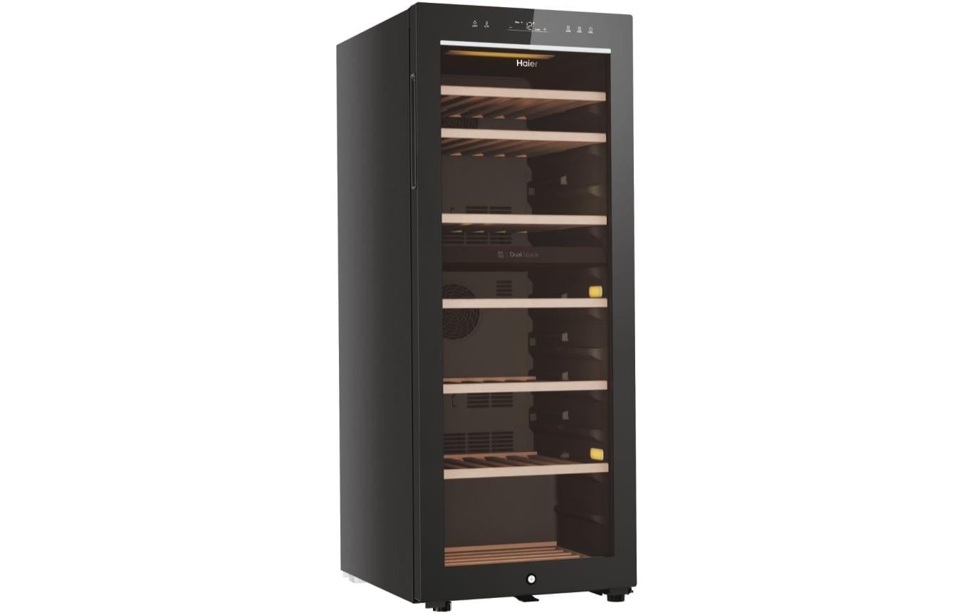 Weinklimaschrank HWS77GDAU1 Schwarz, Rechts, Wechselbar<br>Freistehender Weinkühler