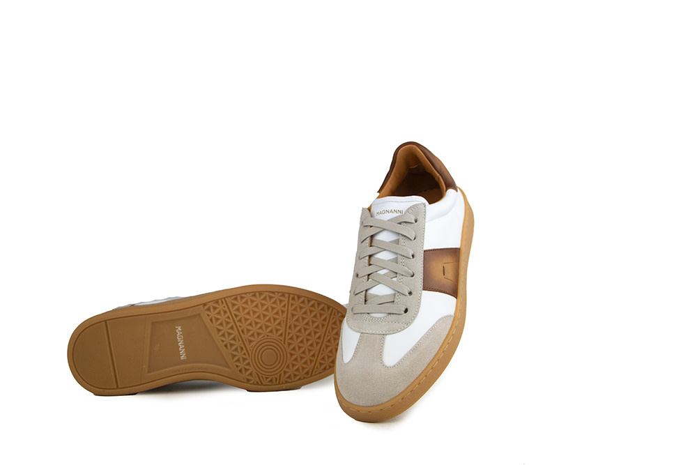 Magnanni Sneaker Primera Crosta Bone Bowen White