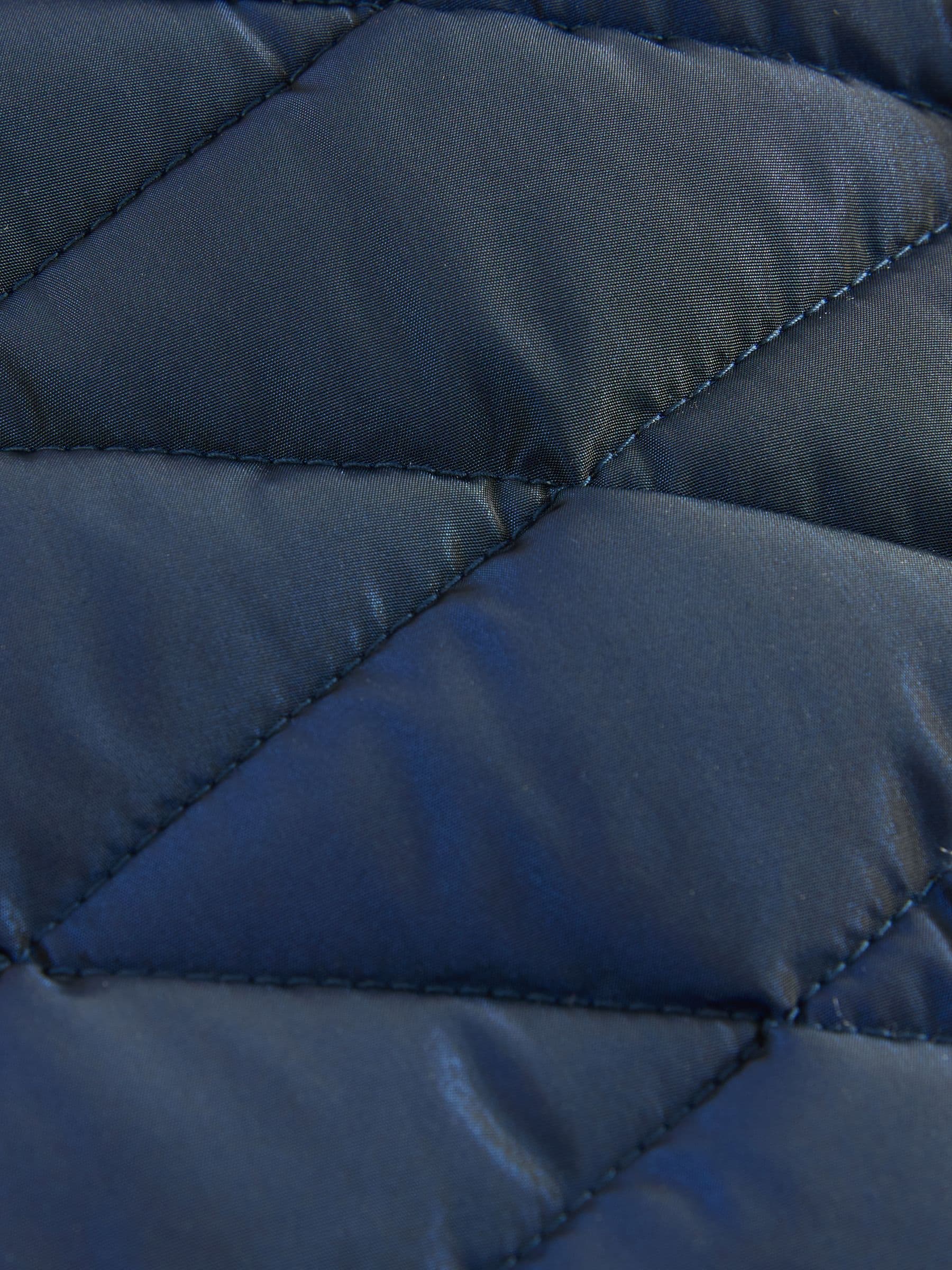Marineblauw - Baker by Ted Baker - Regenbestendige halfzware gevoerde jas met ceintuur