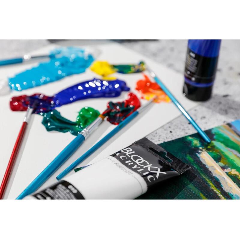 Peinture acrylique fine tube 120ml - Blanc de titane