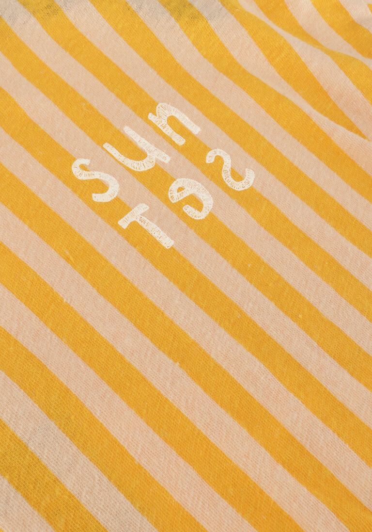 Sproet & Sprout gele sproet & sprout t-shirt t-shirt linen stripe sunset