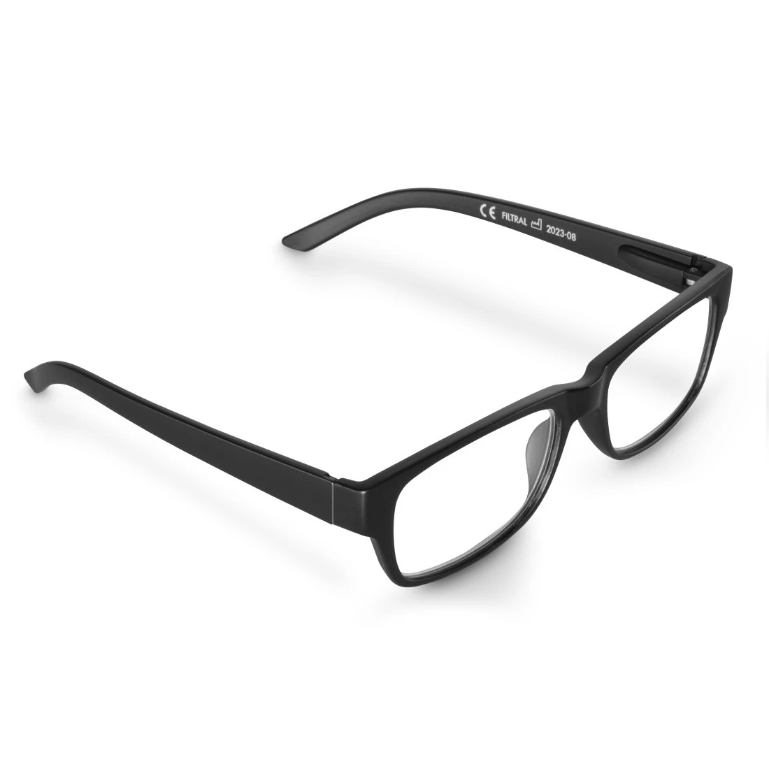 Nachhaltige Lesehilfe Lese Brille Dioptrie  1.50 Recycelt Matt (00096219) - Schwarz
