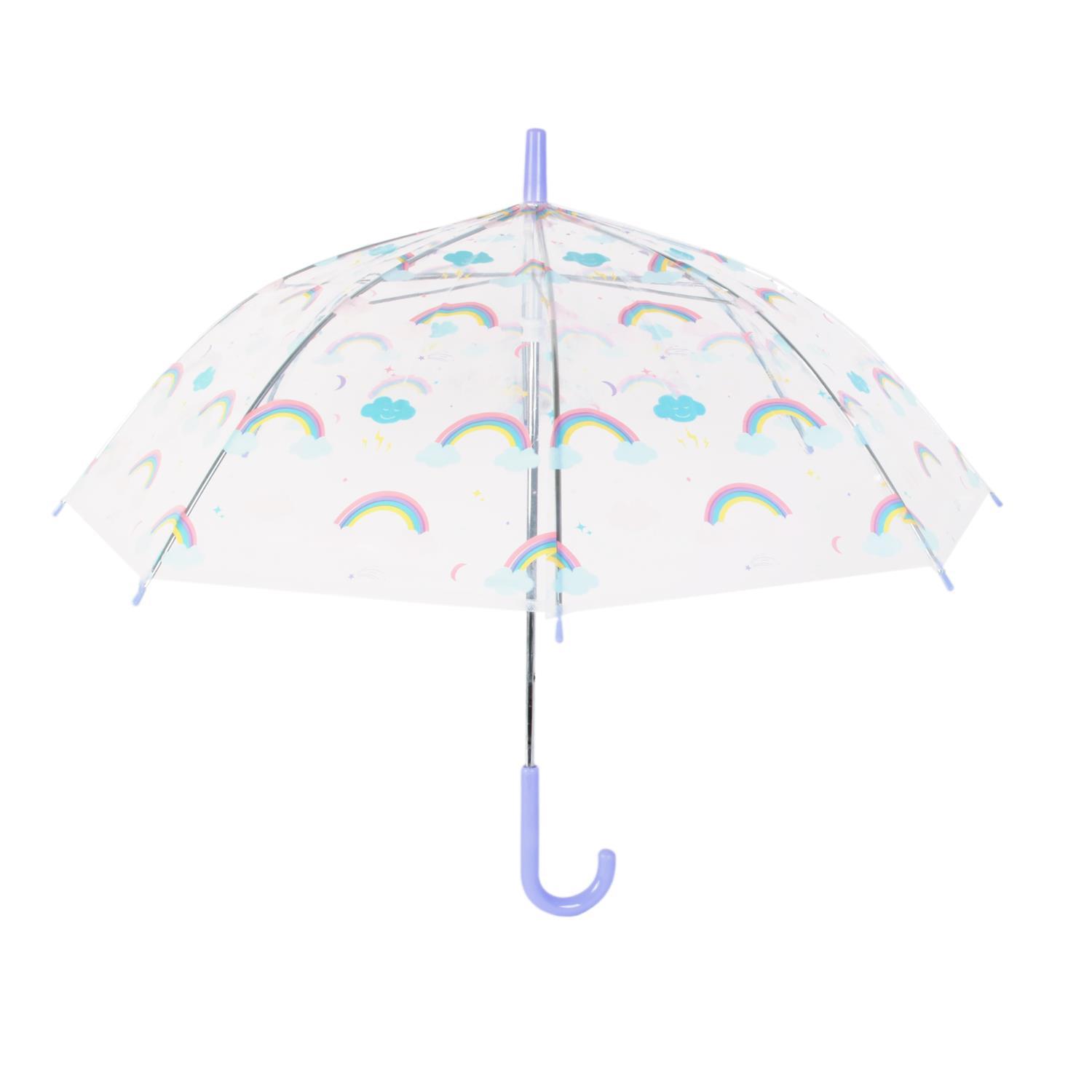 PARAPLUIE ENFANT TRANSPARENT IMPRIME