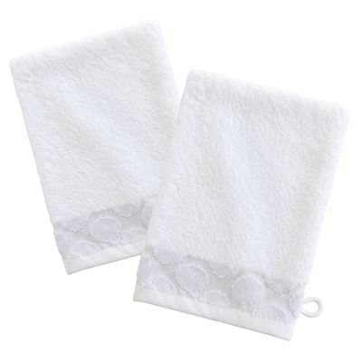 Linge de toilette motif cercles - 500 g/m²