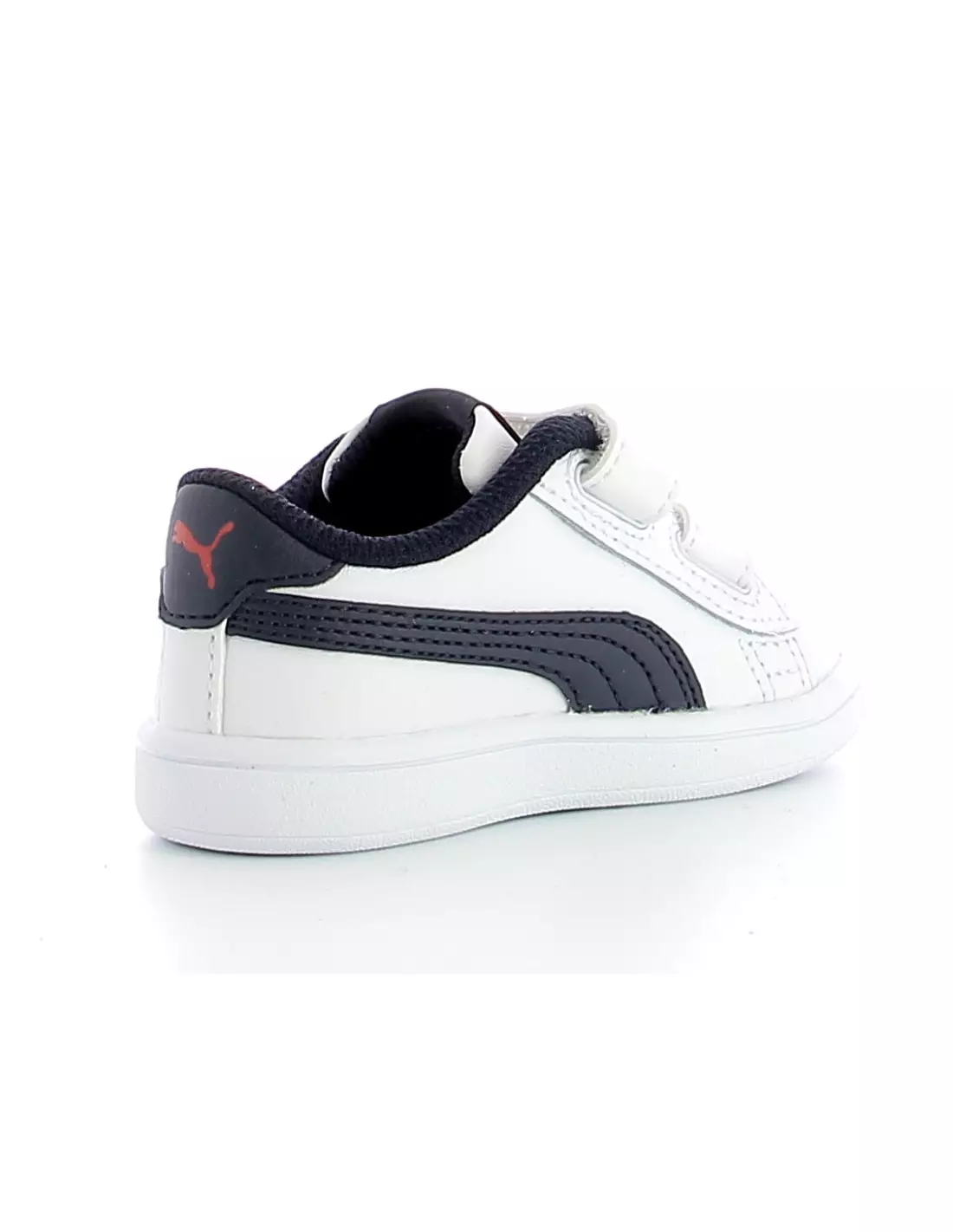 PUMA SMASH V2 - Baskets WHITE/NAVY/RED