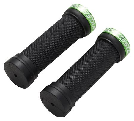 Paire de Grips Reverse Youngstar Single Lock-On Noir/Vert
