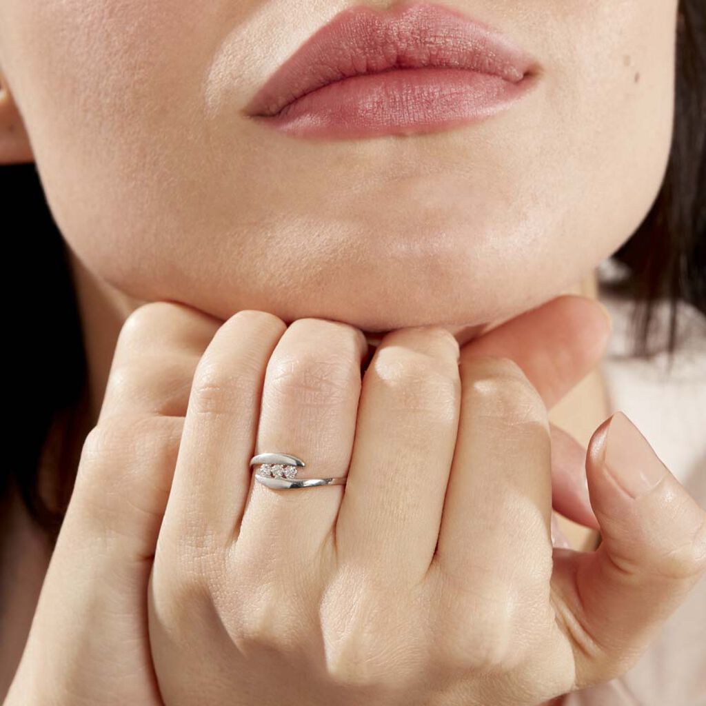Bague Delphine Or Blanc Diamant