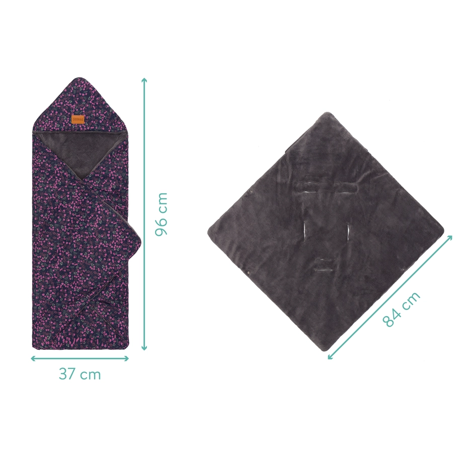 fillikid Winterfußsack Tanaga Blumen klein