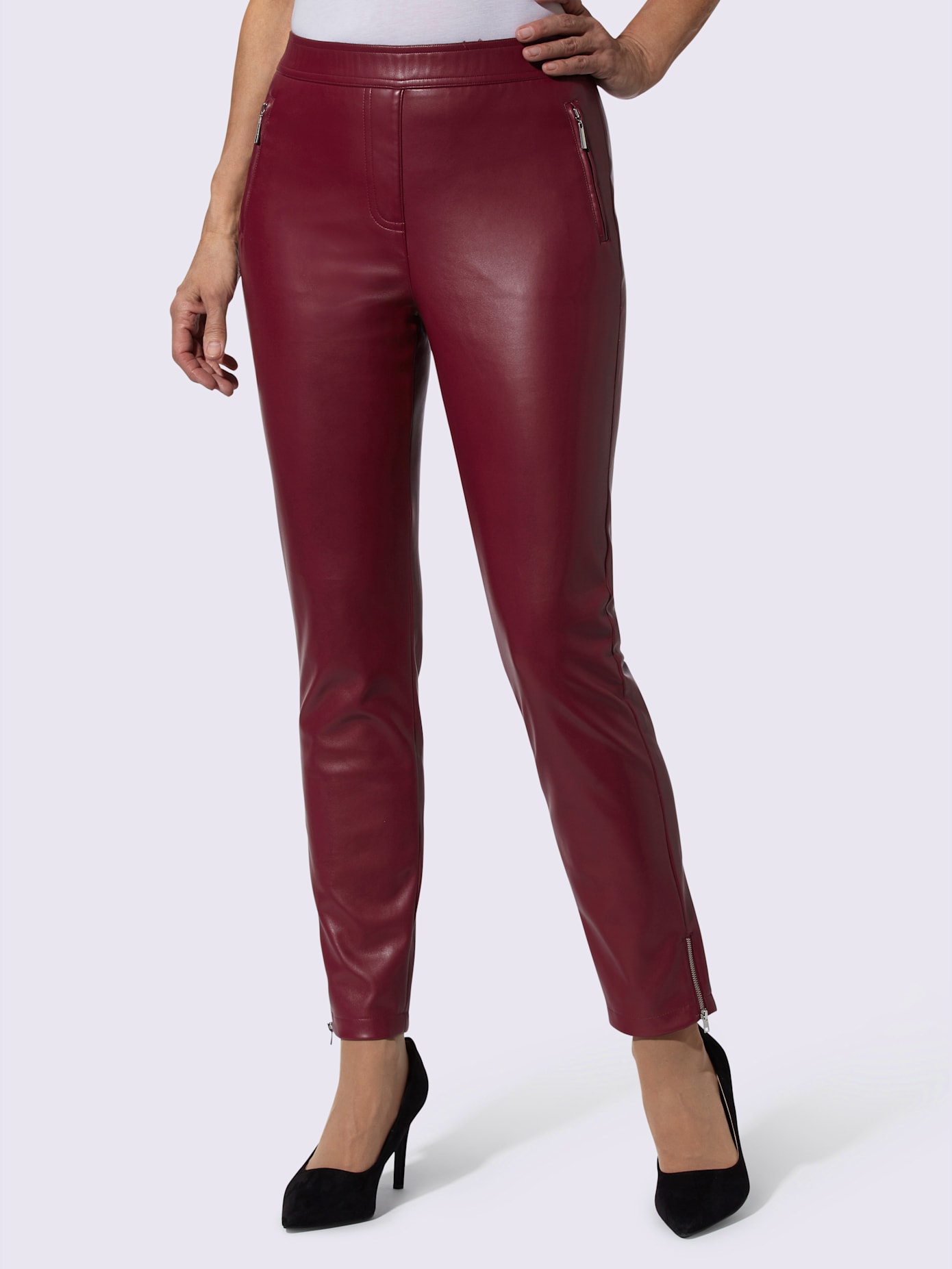 Pantalon en imitation cuir imitation cuir souple