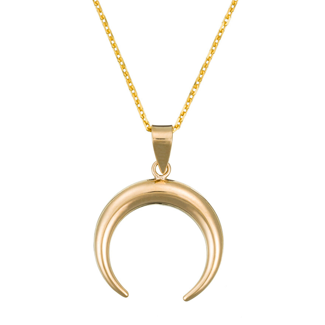Instant d'Or Pendentif Demi lune or jaune