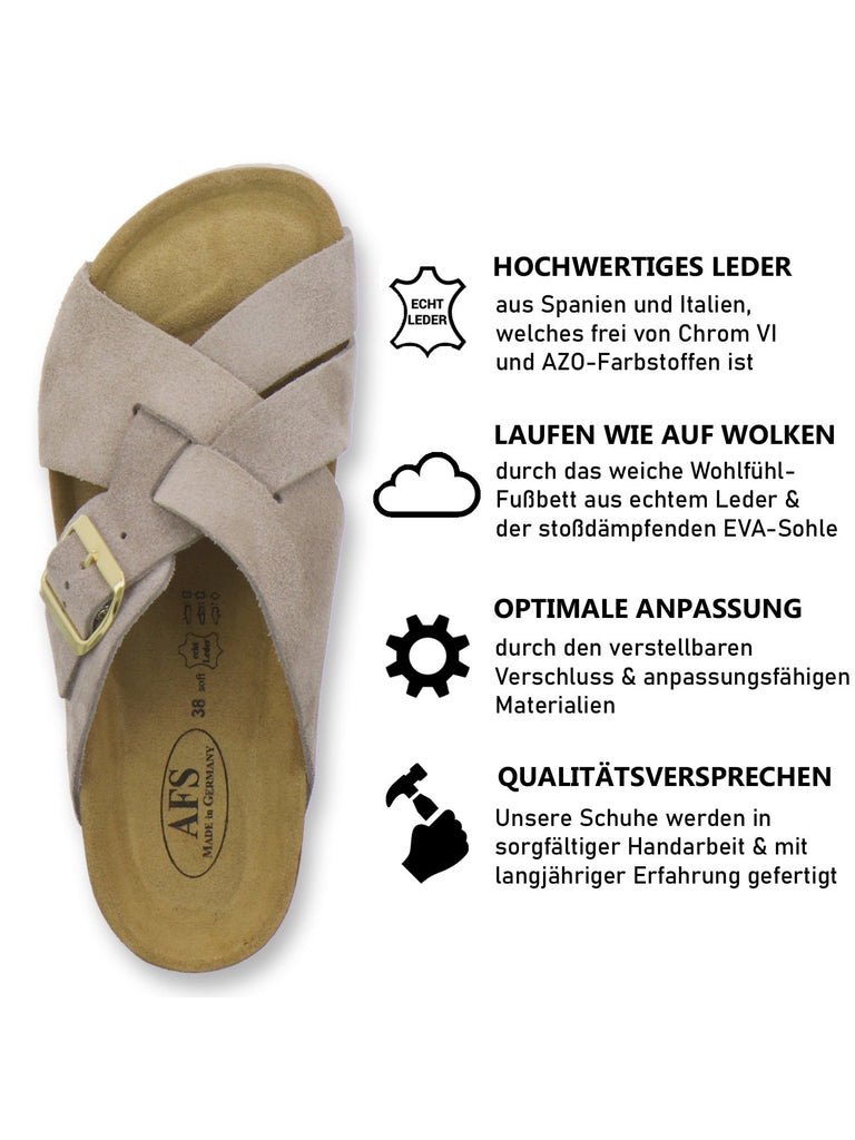 modische Pantoletten Damen Kralle quarz