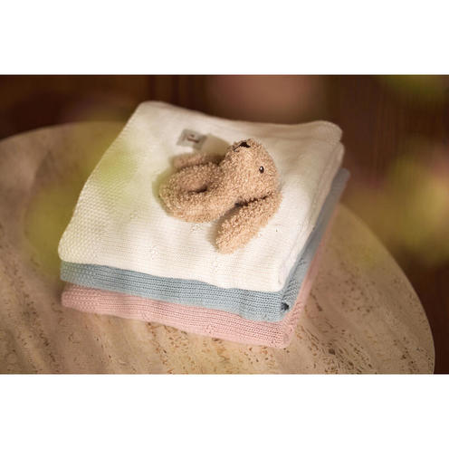 Couverture berceau Cosy knit - Ivory - JOLLEIN