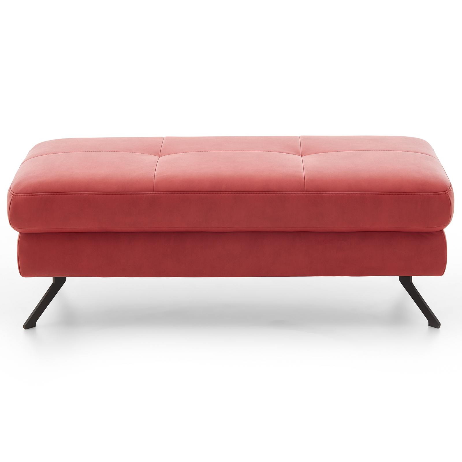 polsterpower Hocker - red - 130 cm breit